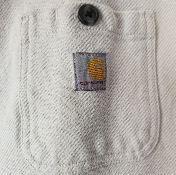 Carhartt Ivory Workshirt Jacket with Chest Pockets - Picture 2 of 10